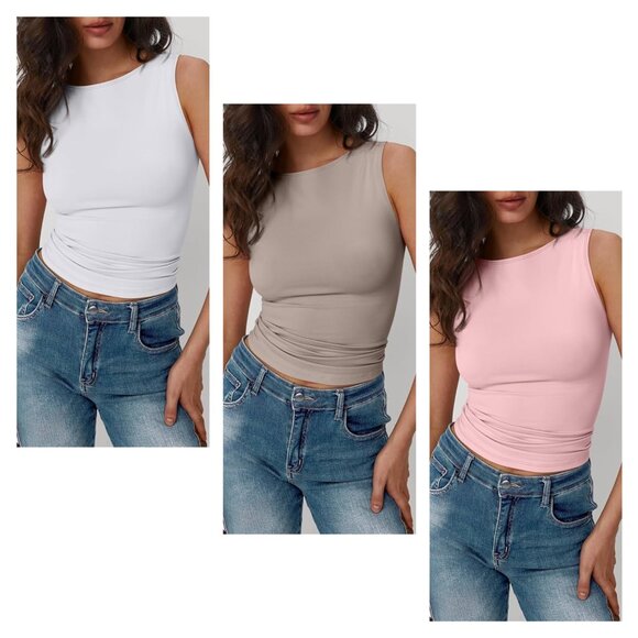 Set of Trendy Queen Tank Tops - Picture 1 of 10